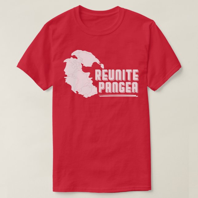 Camiseta Geólogo Reunite Pangea (Frente do Design)