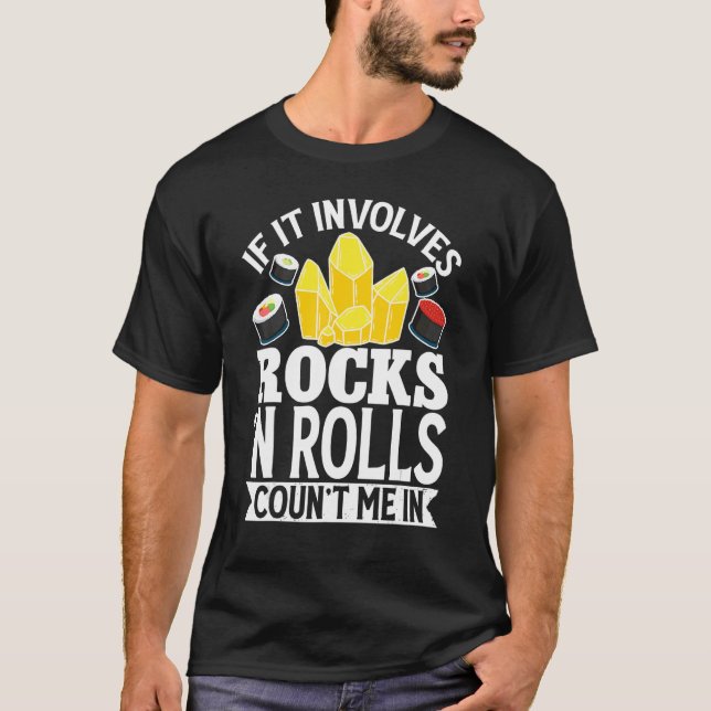 Camiseta Geólogo Rocha Mineral Coleta Fósseis Se Estiver (Frente)