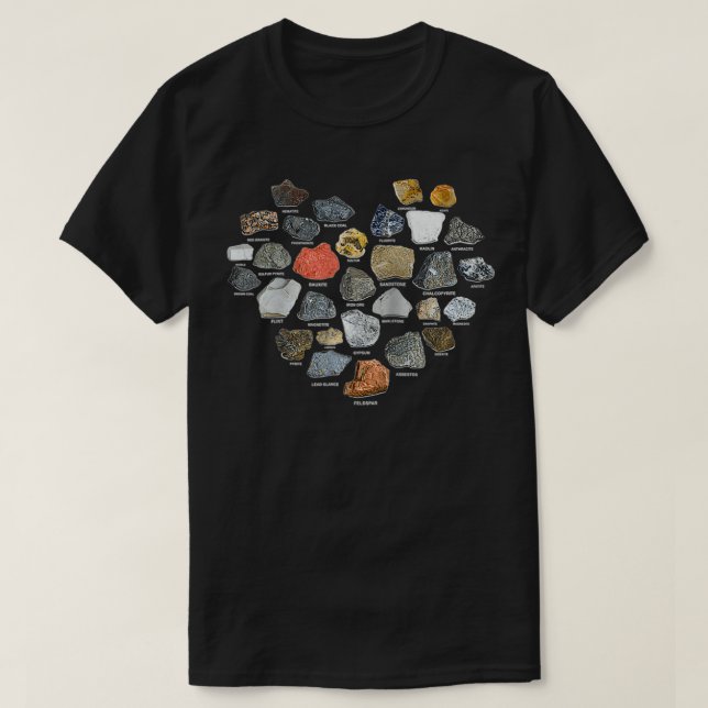 Camiseta Geology Ores Minerals Gems and Crystals Rock Colle (Frente do Design)