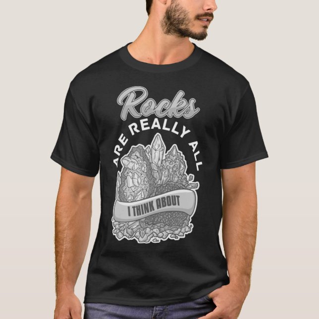 Camiseta Geology RockhoundRock Geode Collecto (Frente)