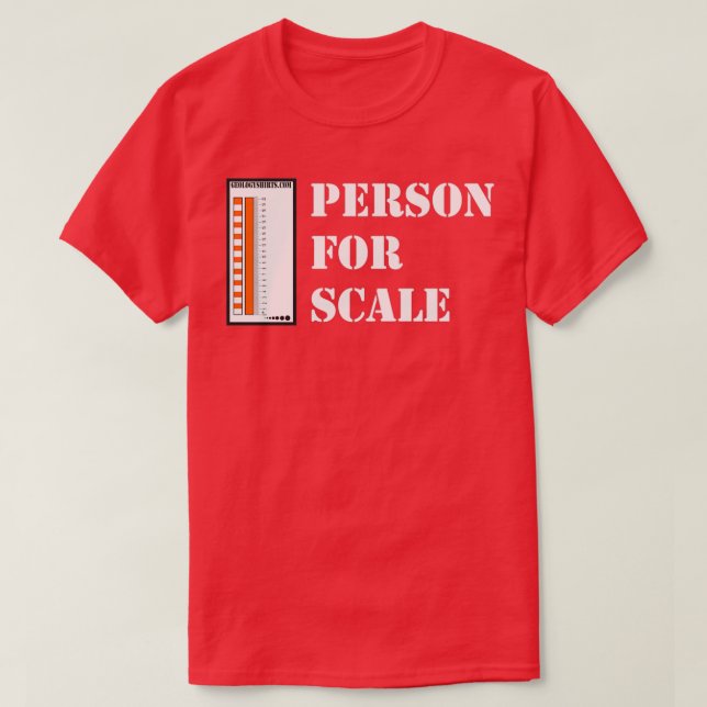 Camiseta GeologyPerson For Scalewhite text for Dark s (Frente do Design)