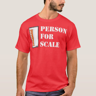 Camiseta GeologyPerson For Scalewhite text for Dark s