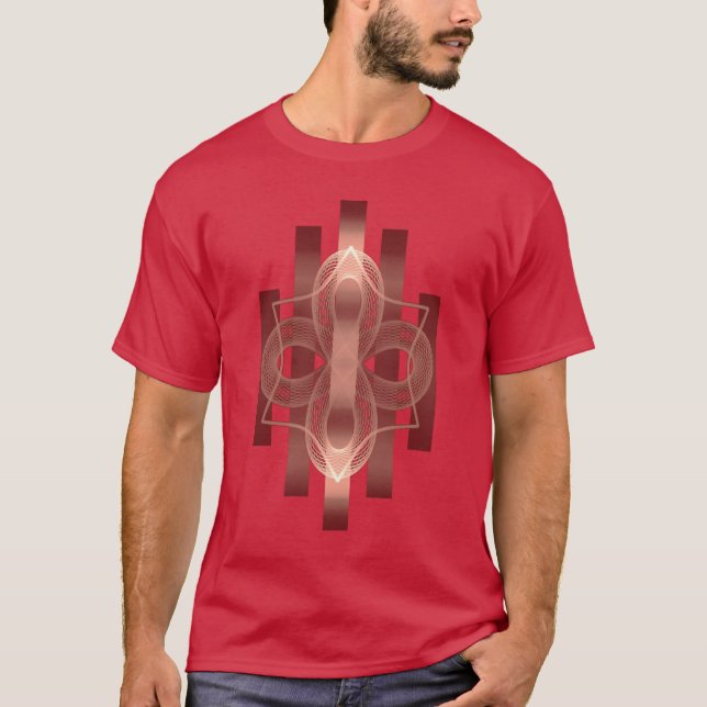 Camiseta Geometria básica sagrada dos homens (Frente)