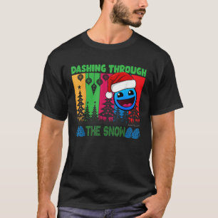 Camiseta Geometria Correndo Através Do Jogo De Traço Do Son