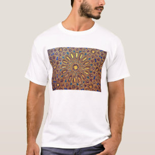 Camiseta geometria da decoração do Islão do mosaico de