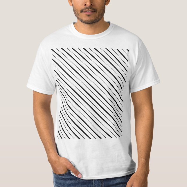 Camiseta Geometria de Linha Preta Simples (Frente)
