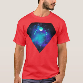 Camiseta Geometria Divina Fases da Lua Espiritualidade