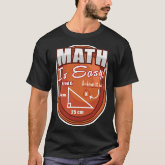 Camiseta Geometria do Triângulo Matemática é Fácil Encontre