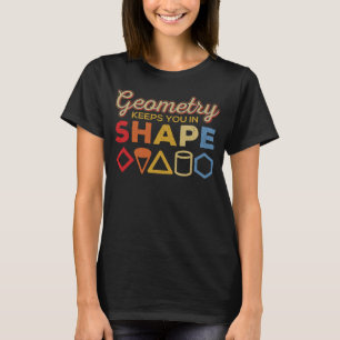 Camiseta Geometria Formas de Arrasto de Malhação Geometria