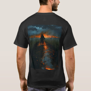 Camiseta Geometria Majestosa: Coluna T-Shirt Emblem De Leão