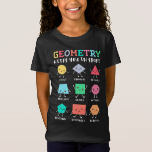 Camiseta Geometria mantém você em forma - Humor de Matemáti