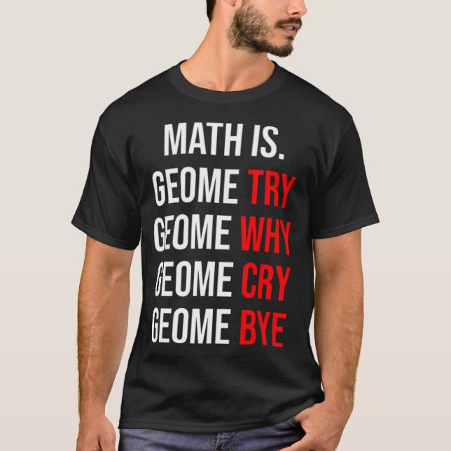 Camiseta Geometria matemática para estudantes Cavalos engra (Frente)