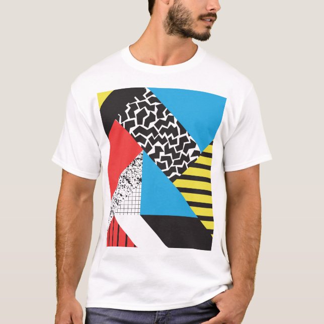 Camiseta Geometria Moderna: Estilo sem Abstrato (Frente)