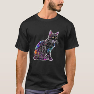 Camiseta Geometria Mosaico de Vidro Colorido Abstrato Ca