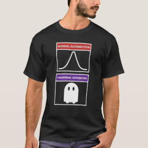 Camiseta Geometria Normal de Distribuição Paranormal do Fan
