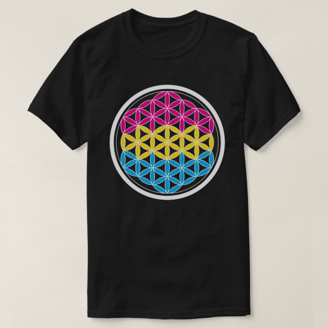 Camiseta geometria pan-sagrada (Frente do Design)