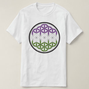 Camiseta geometria sagrada do gêneroQueer