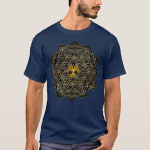 Camiseta Geometria Sagrada Flor Celta Da Vida