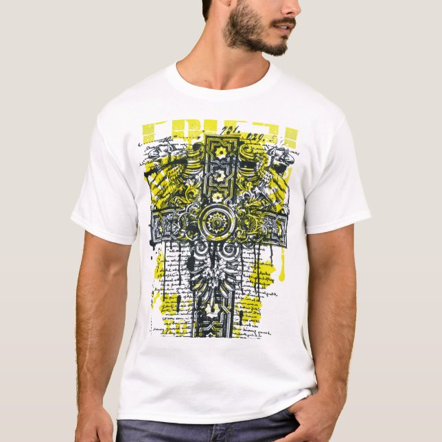 Camiseta Geometria Sagrada - O Divino Blueprint -T-Shirt (Frente)