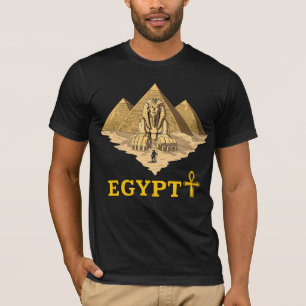 Camiseta Geometria sagrado da esfinge egípcia antiga das