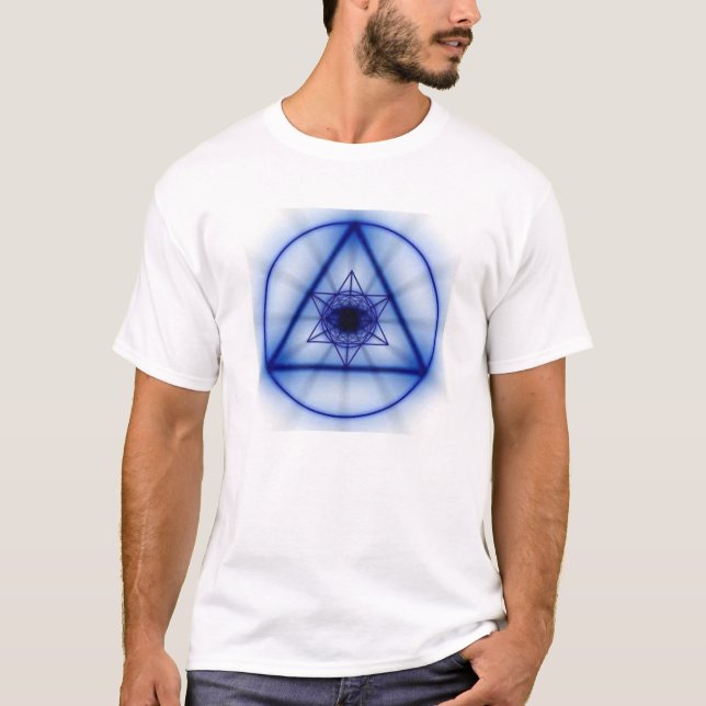 Camiseta Geometria sagrado - Metatron de incandescência (Frente)