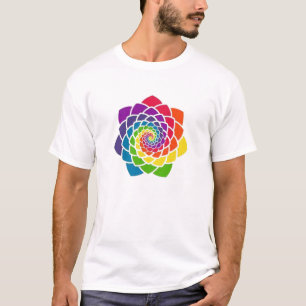Camiseta Geometria sagrado - t-shirt do cone do pinho do