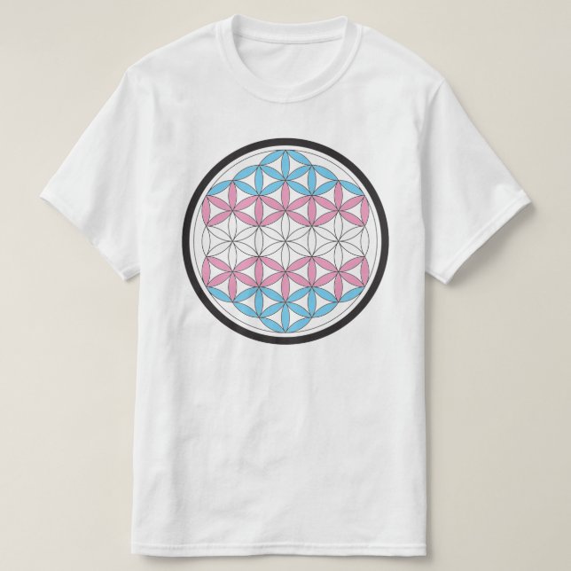 Camiseta geometria trans sagrada (Frente do Design)