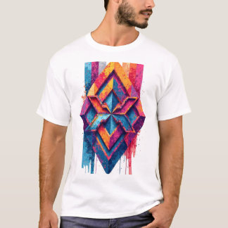 Camiseta Geometria vívida