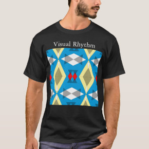 Camiseta Geometric Convergence in Blue and Gold