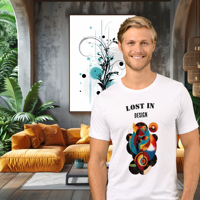 Camiseta Geometric Modern Art – Abstract for Creative Minds (Criador carregado)