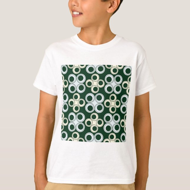 Camiseta Geometric Retro Circles Pattern (Frente)