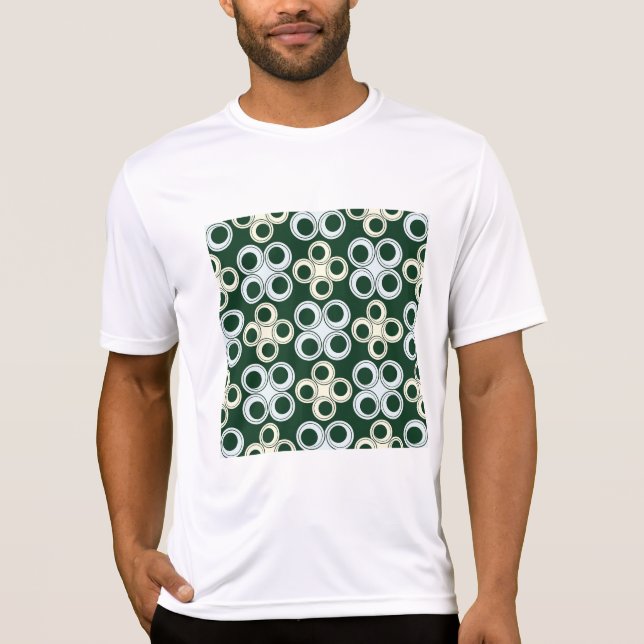 Camiseta Geometric Retro Circles Pattern (Frente)