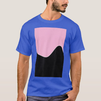 CAMISETA GEOMETRIC TWO TONE WAVE PATTERN COTTON CANDY PINK 