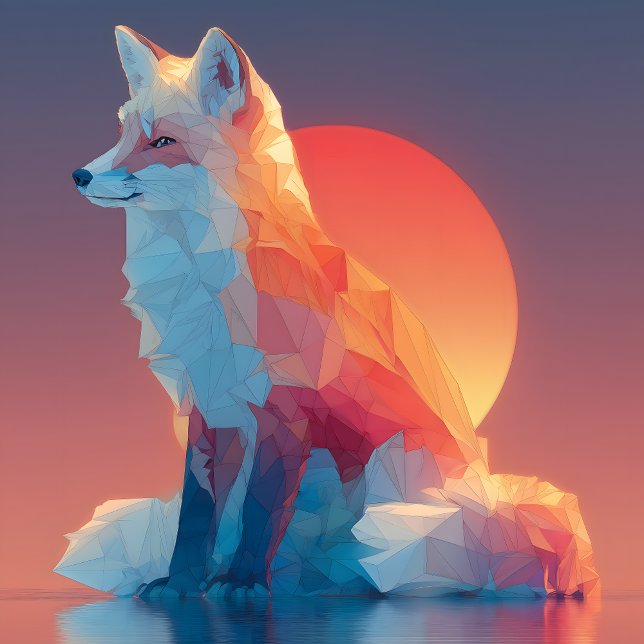 Camiseta Geometric Wolf Silhouette |Modern Polygon Wildlife (Criador carregado)