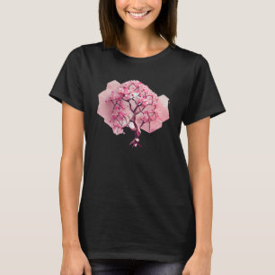 Camiseta Geométrica A Refreshing e Vibrant - Cereja Rosa Bl