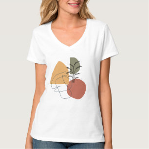 Camiseta Geométrica,abstrato,mínima,moderna,pastel,planta