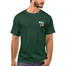 Camiseta Geométrica Colorblock para Homem