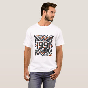Camiseta Geométrica de Aniversário de 35 anos de 1
