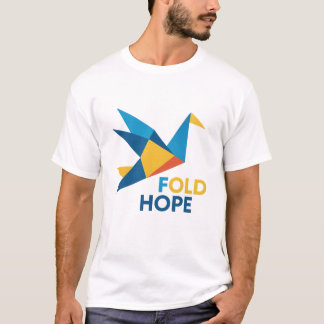 Camiseta Geométrica do Pássaro Origami da Esperanç