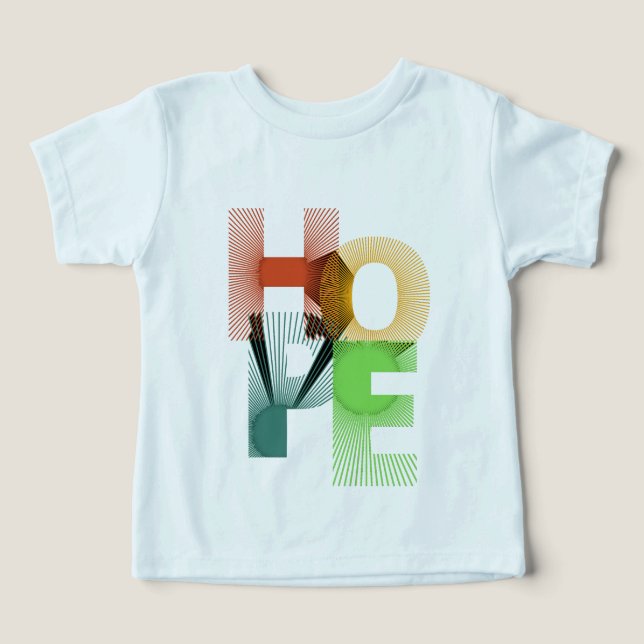Camiseta geométrica HOPE  (Design frontal)