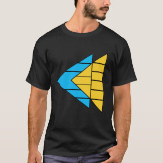 Camiseta Geométrica Moderna com Gráfico de Seta