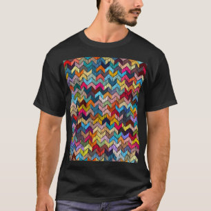 Camiseta Geométrica Tribal Bordada por Etnia