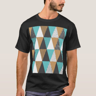 Camiseta Geométrico de Vintage: Ilustração de Abstrato.
