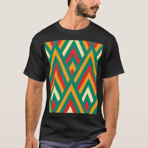 Camiseta Geométrico Decorativo: Abstrato Vintage sem costur