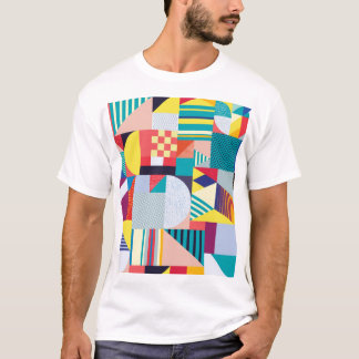 Camiseta Geométrico Decorativo: Padrão de Abstrato de Vinta