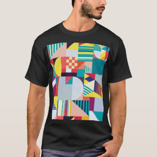 Camiseta Geométrico Decorativo: Padrão de Abstrato de Vinta