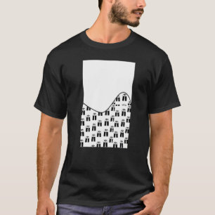 Camiseta GEOMÉTRICO DOIS PADRÕES DE Natal DE TOM Branco e B