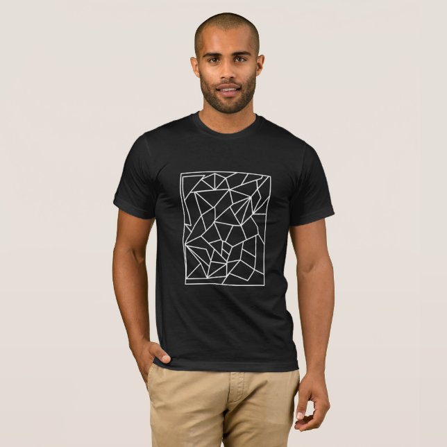 Camiseta Geométrico mínimo - linha branca (Frente Completa)