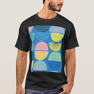 Camiseta Geométrico Nórdico: Fundo Abstrato moderno.