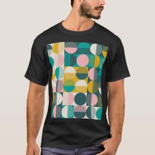 Camiseta Geométrico: padrão de colheita moderno.